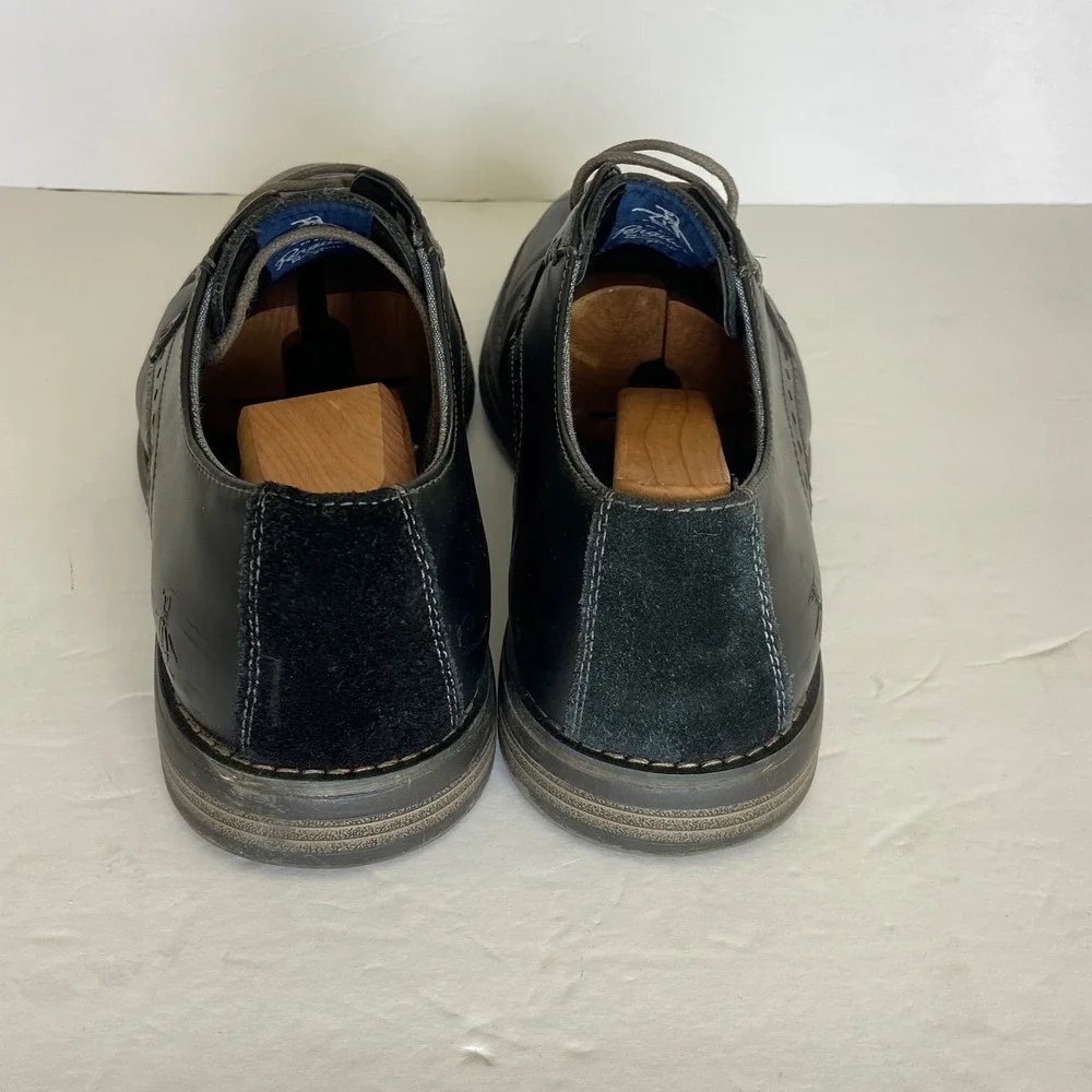 Original Penguin Walter Black Leather Oxford Dress Shoes Mens 11 OP100688W